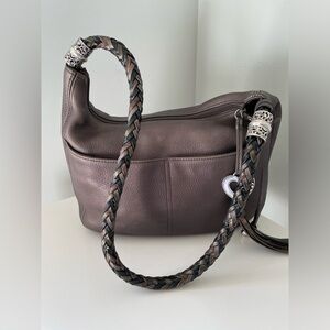 Brighton Barbados Zip Top Hobo Bag